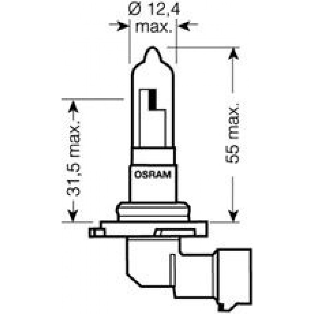 9005-FS OSRAM ЛАМПА HB3 12V 60W P20d FS STANDARD