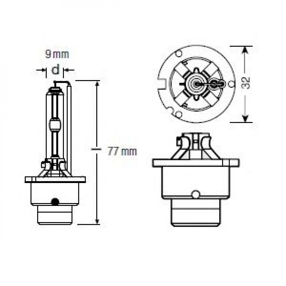 66240-FS OSRAM ЛАМПА D2S__ 35W P32d-2 FS XENARC