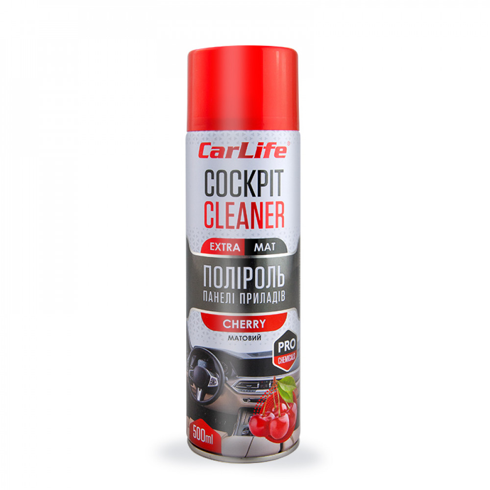 CARLIFE Поліроль панелі приладів Вишня. Cockpit Cleaner EXTRA MAT 500ml (24шт/ящ)