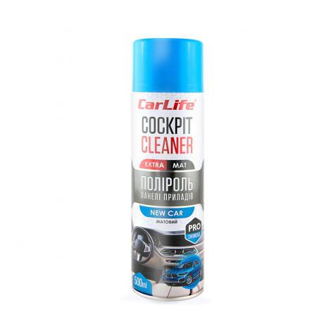 CARLIFE Поліроль панелі приладів Нова машина. Cockpit Cleaner EXTRA MAT 500ml (24шт/ящ)