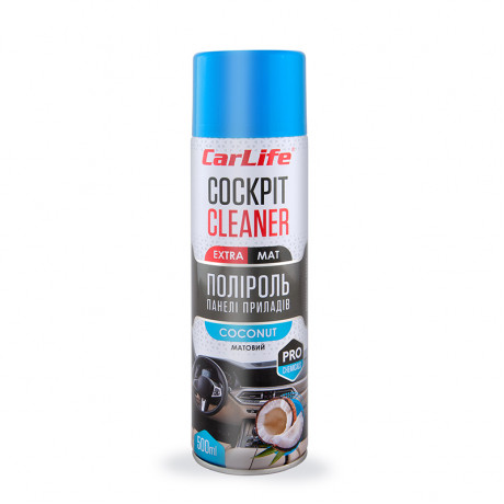 CARLIFE Поліроль панелі приладів Кокос. Cockpit Cleaner EXTRA MAT 500ml (24шт/ящ)