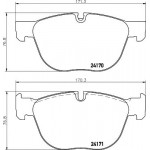 2417001 TEXTAR Гальмівні колодки до дисків 