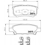 2401401 TEXTAR Гальмівні колодки до дисків 