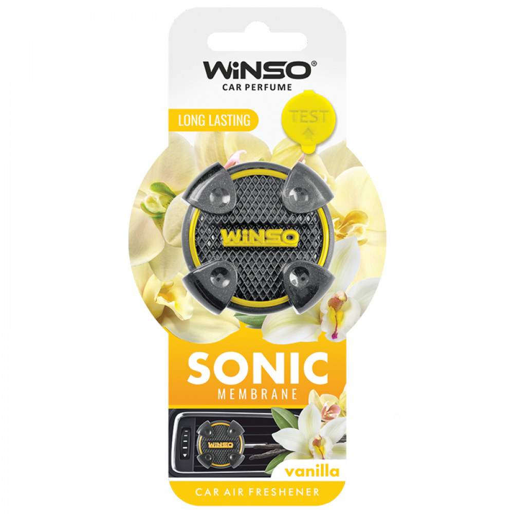 Освіжувач повітря Sonic, мембранний на дефлектор - Vanilla (18шт./ящ.)