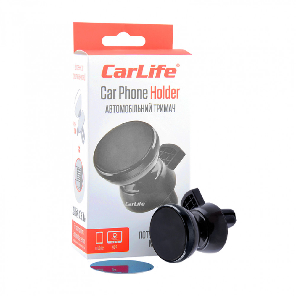 CARLIFE Тримач мобільного телефону,автомобільний магнітний на дефлектор(200шт./ящ.)