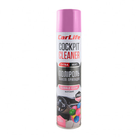 CARLIFE Поліроль панелі приладів Бабл гам. Cockpit Cleaner EXTRA MAT 320ml (24шт/ящ)	
