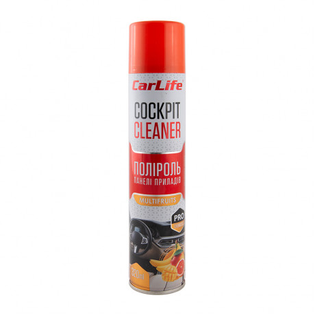CARLIFE Поліроль панелі приладів Мультифрукт. Cockpit Cleaner 320ml (24шт/ящ)