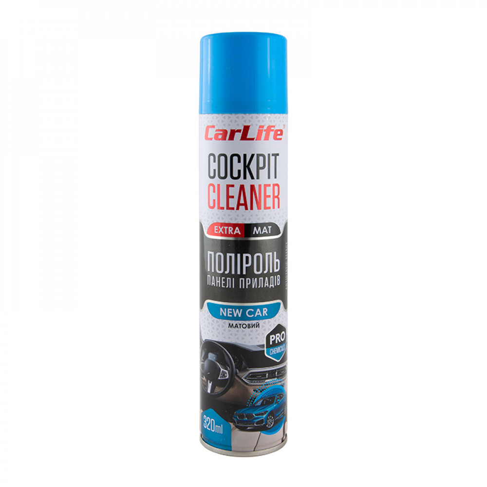 CARLIFE Поліроль панелі приладів Нова машина. Cockpit Cleaner EXTRA MAT 320ml (24шт/ящ)