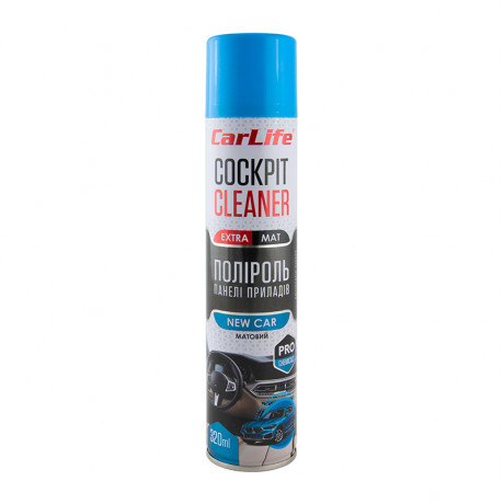 CARLIFE Поліроль панелі приладів Нова машина. Cockpit Cleaner EXTRA MAT 320ml (24шт/ящ)