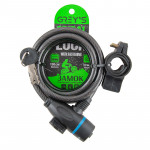 GREY'S Замок спіральний з кріпленням 10*1500мм, 2ключі в компл., кріплення (60шт/уп) 