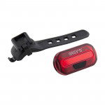 GREY'S Велосипедний задній ліхтар 15хLEDs, 2XCR2032 в комл., вологозах. корп, 2 реж., кр(20/100ш/уп) 