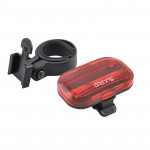 GREY'S Велосипедний задній ліхтар 5хLEDs, вологозахищений корпус, 2 реж., кріпл. (20/100шт/уп) 