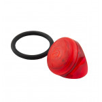 GREY'S Велосипедний задній ліхтар 0,5W LED,2XCR2032,вологозах. корпус,3 реж. кріпл. (20/100шт/уп) 