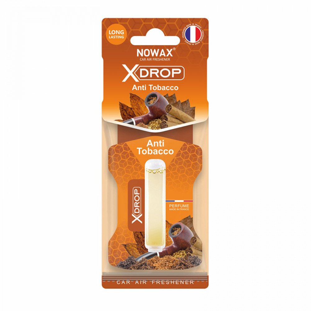 NOWAX Ароматизатор целюлозний з капсулою Nowax серія X Drop - Anti Tobacco (25шт/ящ)