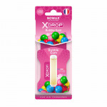 NOWAX Ароматизатор целюлозний з капсулою Nowax серія X Drop - Bubble Gum (25шт/ящ) 