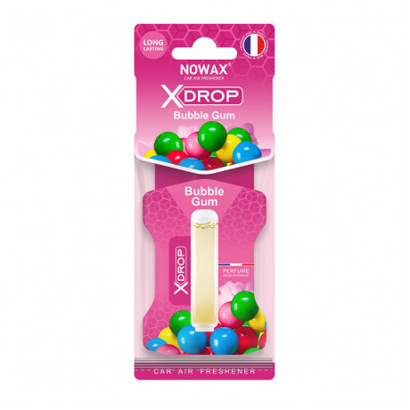 NOWAX Ароматизатор целюлозний з капсулою Nowax серія X Drop - Bubble Gum (25шт/ящ)