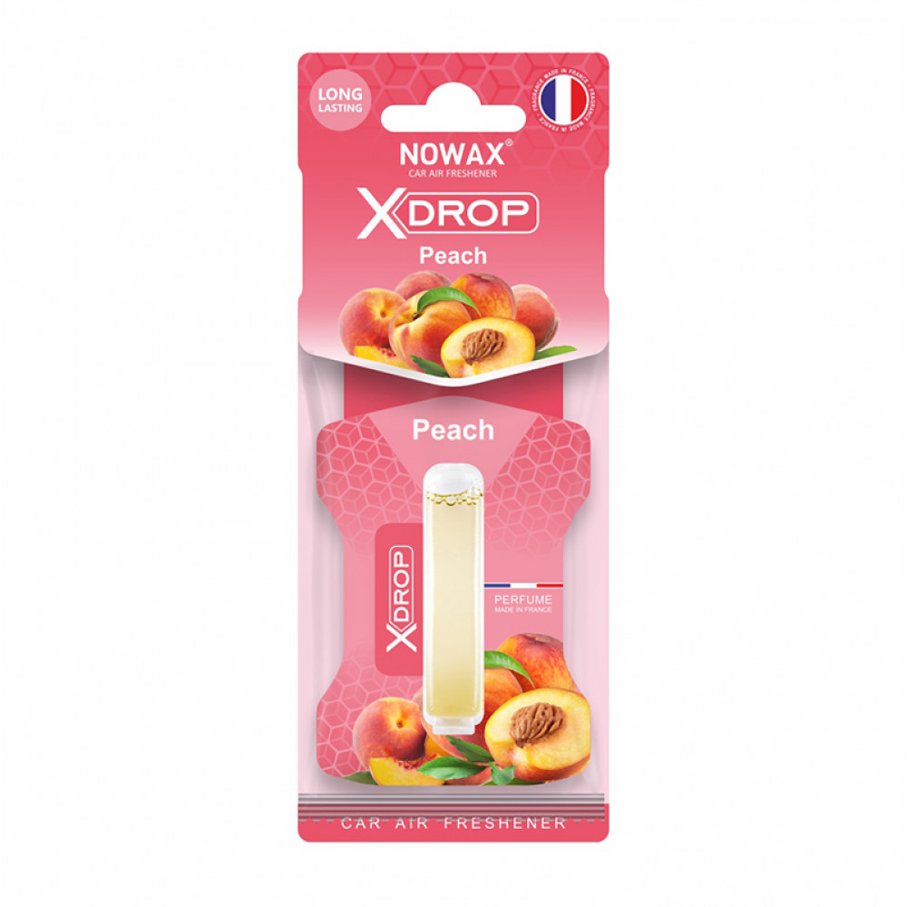 NOWAX Ароматизатор целюлозний з капсулою Nowax серія X Drop - Peach (25шт/ящ)