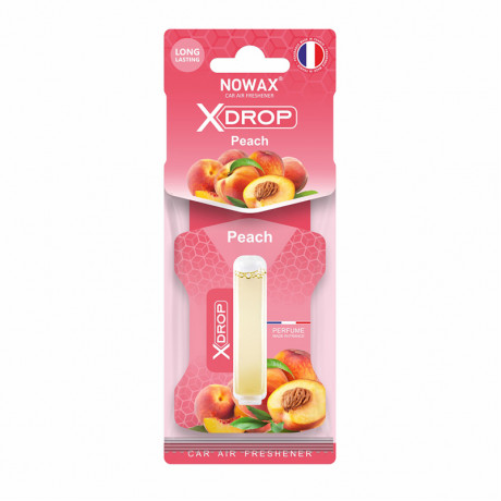 NOWAX Ароматизатор целюлозний з капсулою Nowax серія X Drop - Peach (25шт/ящ)