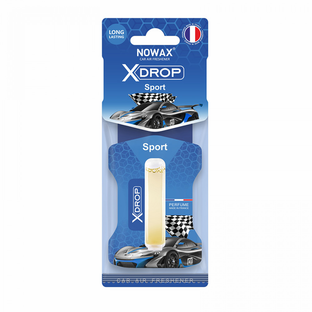 NOWAX Ароматизатор целюлозний з капсулою Nowax серія X Drop - Sport (25шт/ящ)