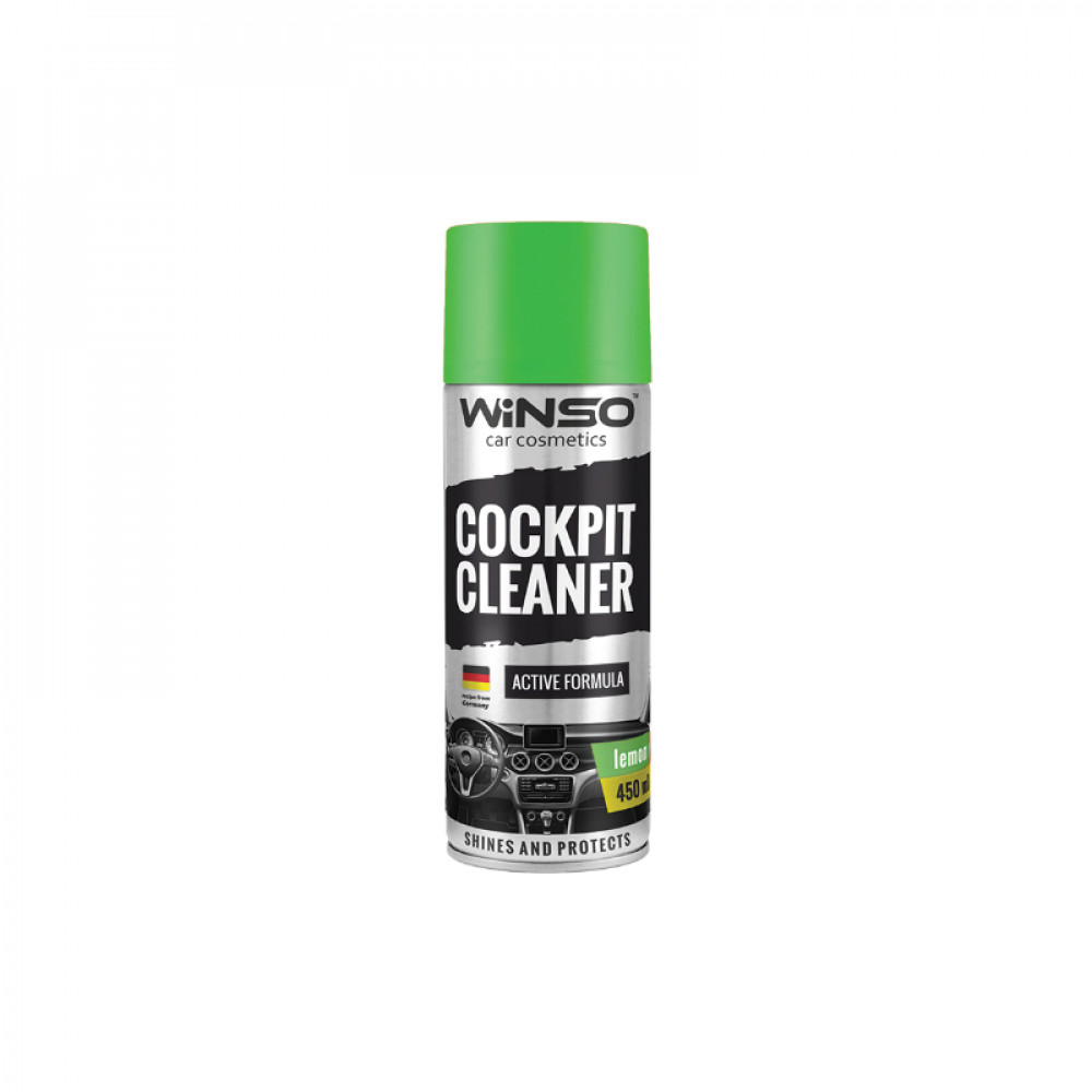 Поліроль для панелі приладів WINSO Cockpit Cleaner 450ml, лимон (12шт/ящ)