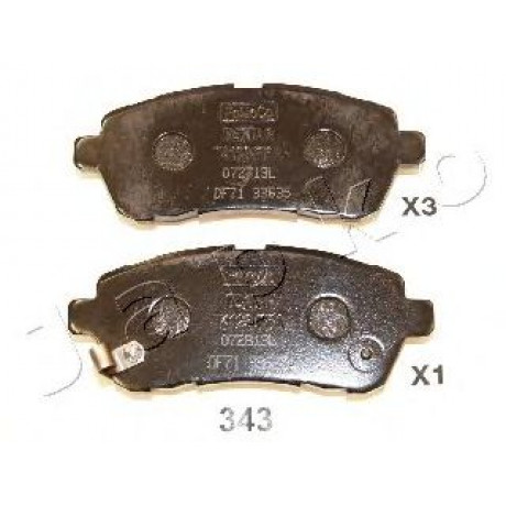 50343 JAPKO-Колодки гальмівні дискові передні