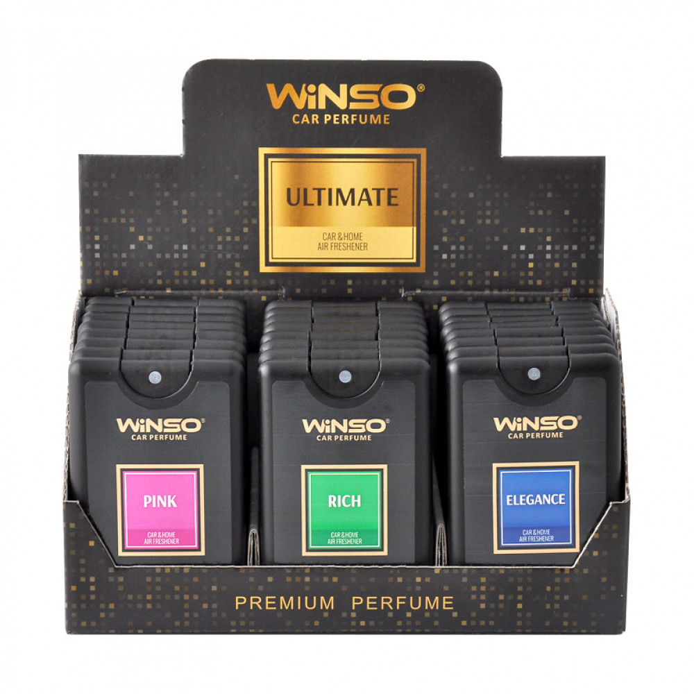 Освіжувач повітря WINSO ULTIMATE Slim Sprey спрей 18 мл MIX (24шт/ящ.)