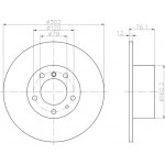 92042103 TEXTAR Диск гальмівний 