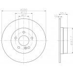 92072703 TEXTAR Диск гальмівний 