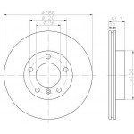 92055605 TEXTAR Диск гальмівний 
