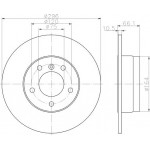 92133103 TEXTAR Диск гальмівний 