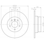 92107403 TEXTAR Диск гальмівний 