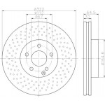 92163403 TEXTAR Диск гальмівний 