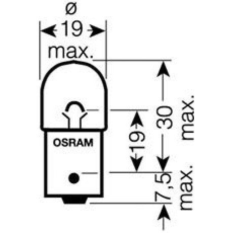 5007ULT-02B OSRAM ЛАМПА 5W 12V BA15S 10XBLI2 LF ULTRALIFE