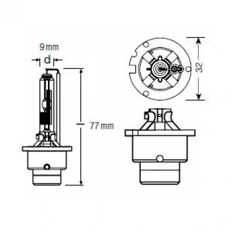 66250 OSRAM ЛАМПА D2R  XENARC ORIGINAL