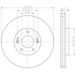 92166503 TEXTAR Диск гальмівний 