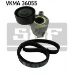 VKMA 36055 SKF Комплект поликлинових ременів (з роликами) 