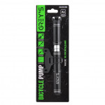 GREY'S  Насос велосипедний компактний із алюмінієвим корп., циліндр 19ммx200(50шт/уп) 