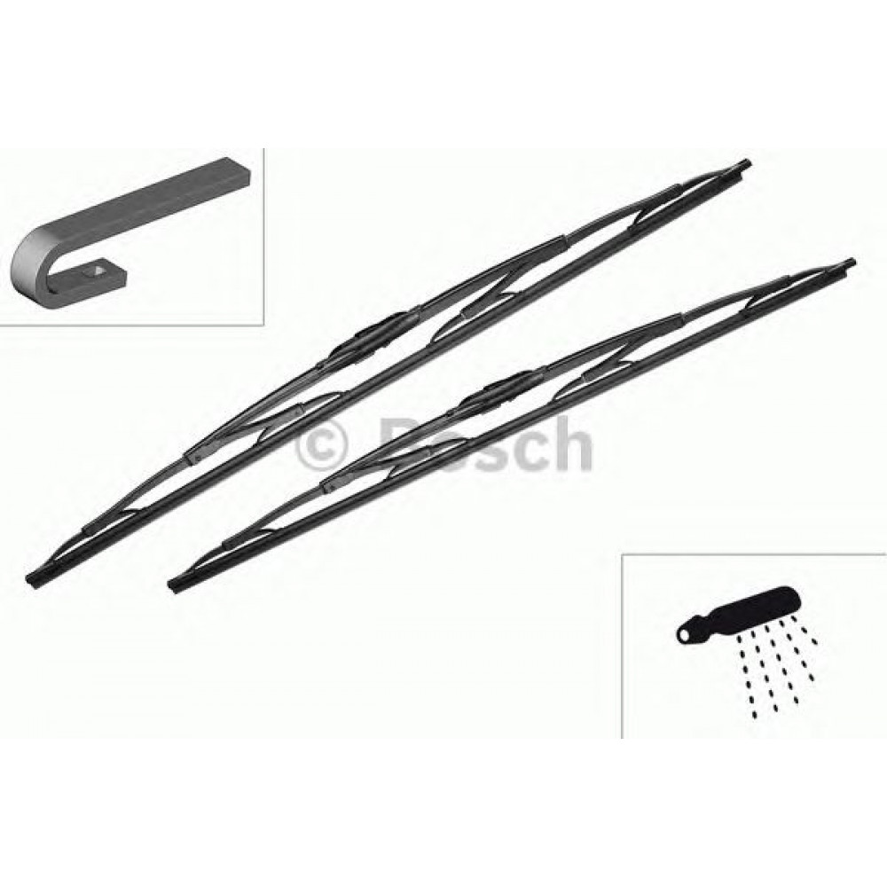 3397118309 BOSCH ЩІТКА СКЛООЧИСНИКА 600/600 TWIN 609