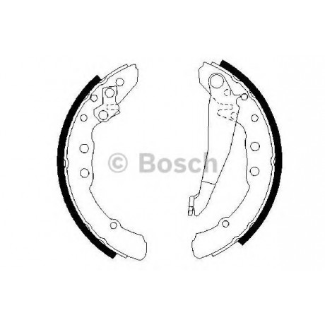 0986487281 BOSCH Гальмівні колодки до барабанів