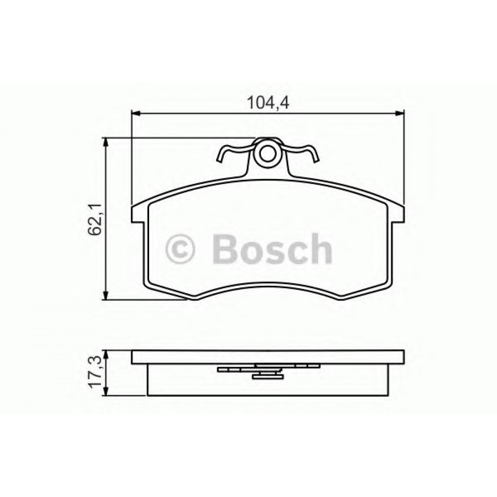 0986495214 BOSCH Гальмівні колодки до дисків