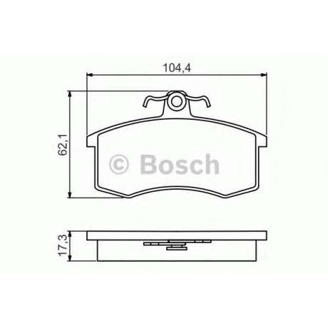 0986495214 BOSCH Гальмівні колодки до дисків