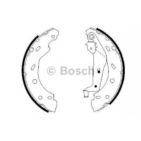 0986487600 BOSCH Гальмівні колодки до барабанів