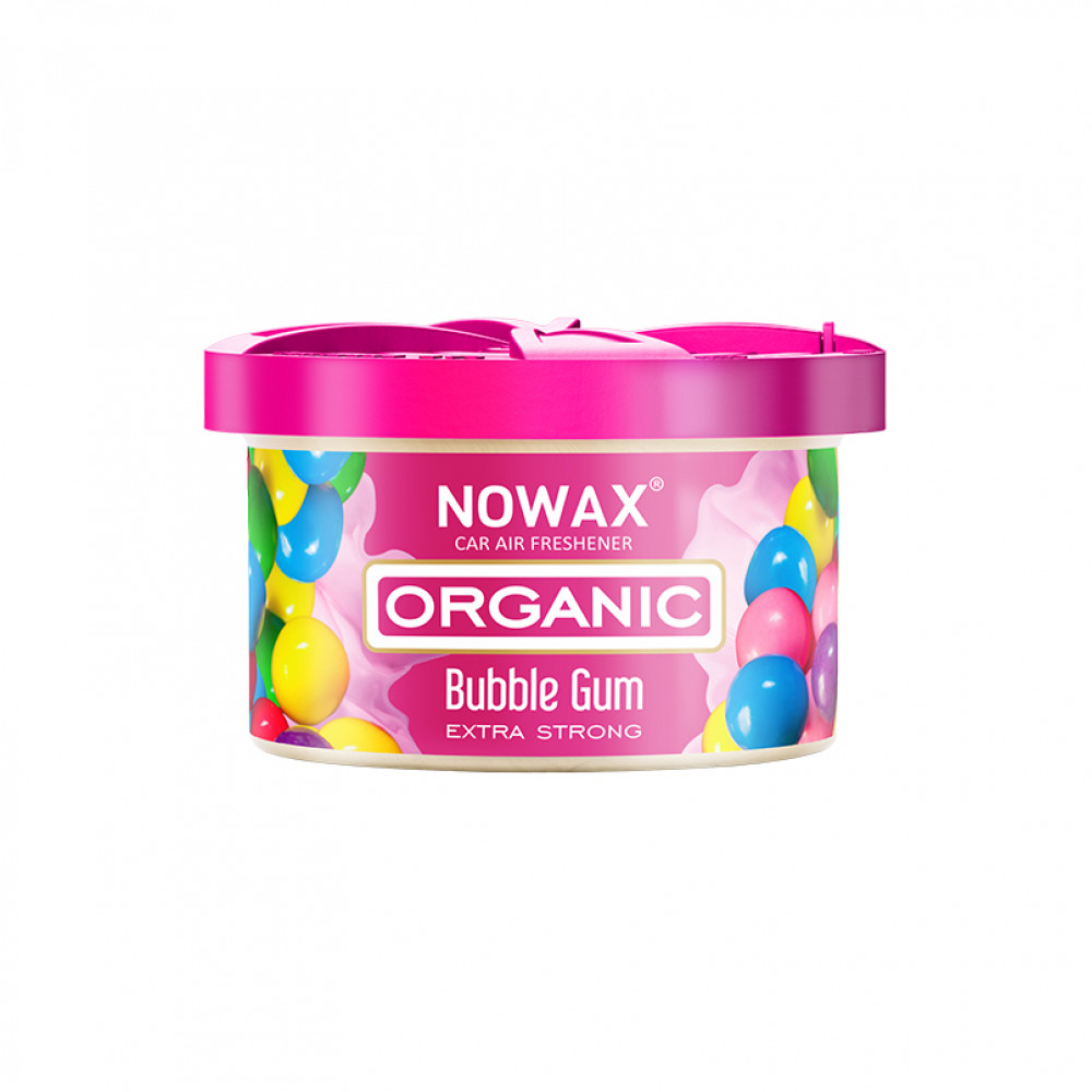 NOWAX Ароматизатор повітря Nowax серія Organic - Bubble Gum (18шт/уп)
