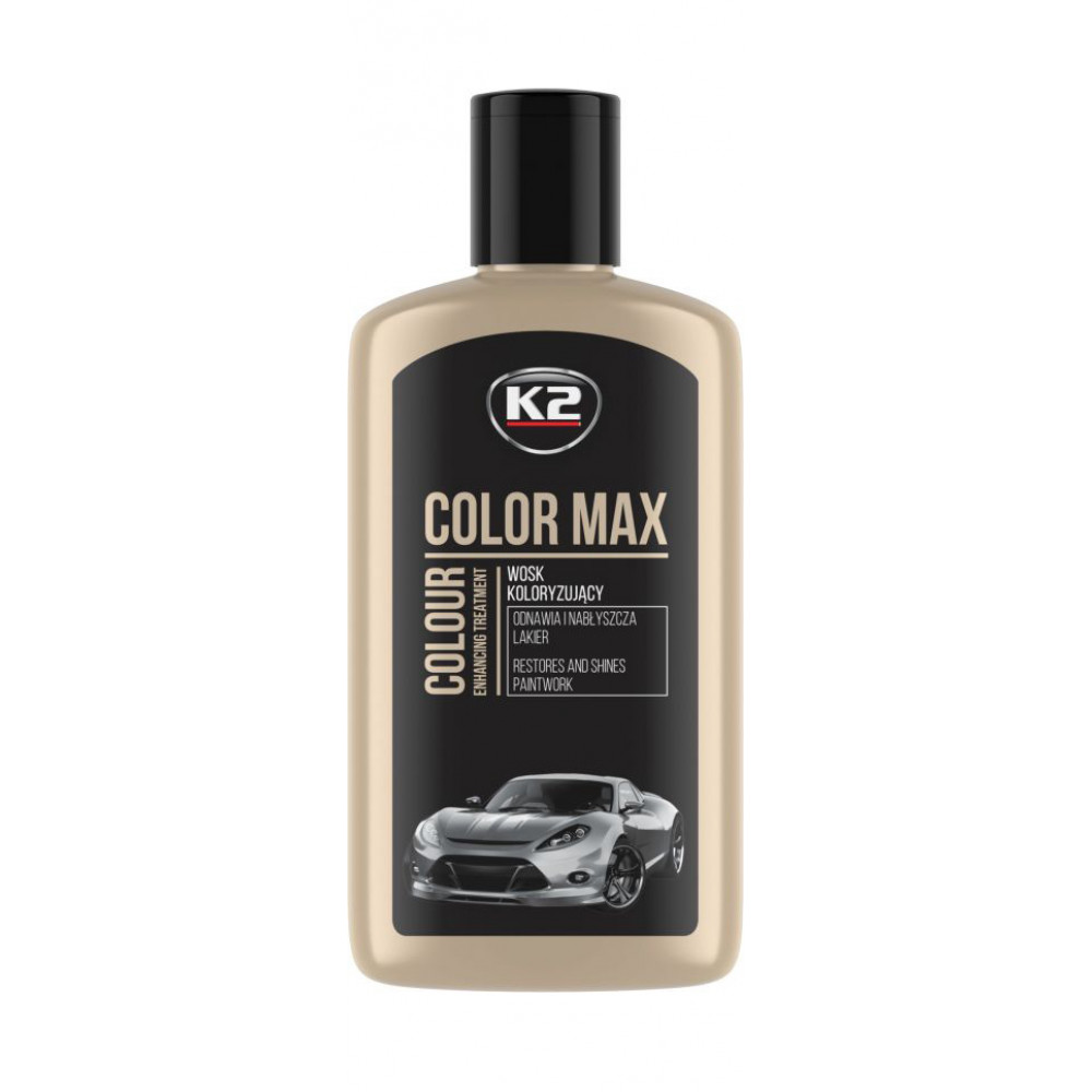 K2 COLOR MAX 250ml Поліроль (чорний) х12