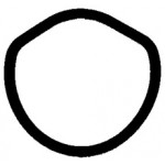 Прокладка двигуна гумова (вир-во Elring) 