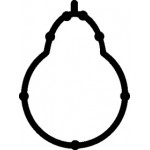 Прокладка колектора двигуна гумова 