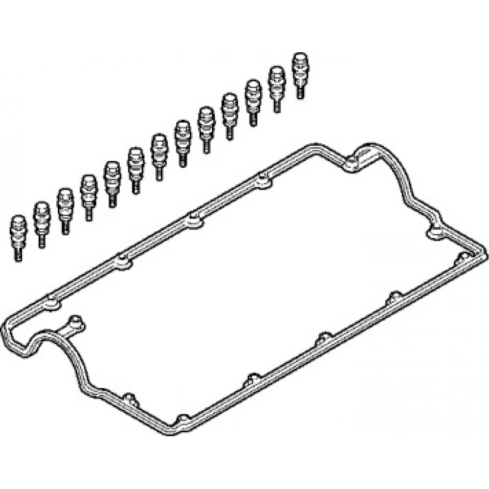 Комплект прокладок, кришка головки циліндра VAG 1,9 TDI (вир-во Elring)