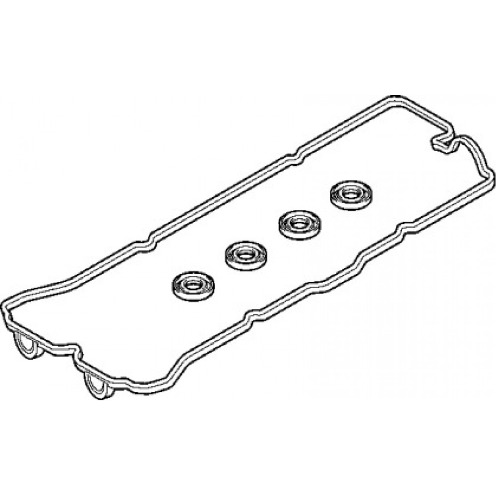 Прокладки клапанной крышки (компл.) NISSAN GA14DE/GA14DS/GA16DE (пр-во Elring)