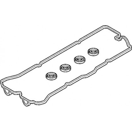 Прокладки клапанной крышки (компл.) NISSAN GA14DE/GA14DS/GA16DE (пр-во Elring)