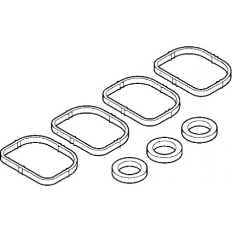 Прокладка коллектора (компл.) IN BMW N40/N42/N45/N46 (пр-во Elring)